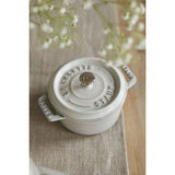 STAUB Cast Iron 0.25-qt Mini Round Cocotte