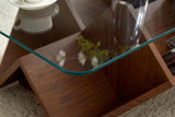 LORVIN 43" Tempered Glass Coffee Table