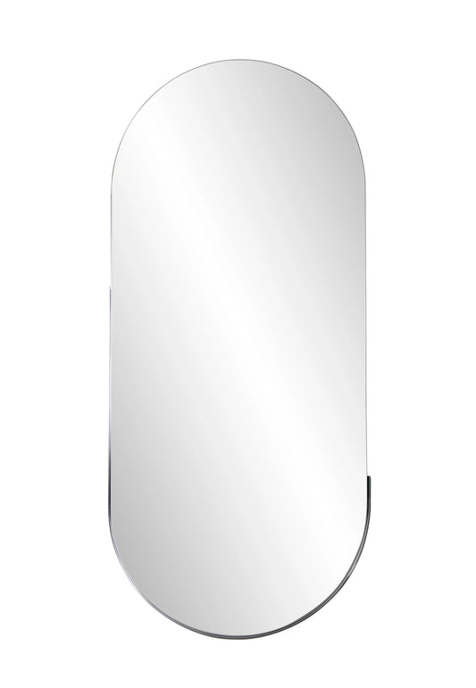 Dante Stainless Steel Gray Capsule Mirror