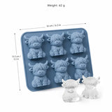 Highland Cow Silicone Ice Cube Mold