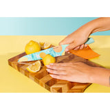 3-Piece Printed Kitchen Knife Set-Multi Color