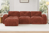 MYLO 110" 3-Seater Sofa with 1 Ottoman