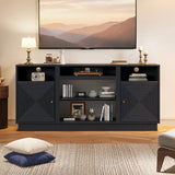 59'' Tv Stand For Tvs Up To 65'' with Storage and Adjustable