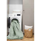 Diamond Quilted Ruffle Edge Comforter Set, Sage