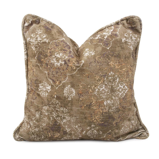 24 x 24 Pillow Baroque Moss - Down Insert