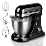 4.8QT Electric Stand Mixer, 12 Speeds Tilt-head with Dough Hook, Whisk, Beater, Bowl, Rotary Knob, Home Kitchen Use