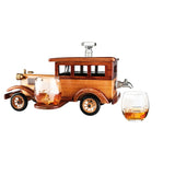 Vintage Car Decanter and Glasses Set