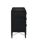 Verona Black Six-Drawer Chest