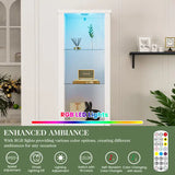 Wholesale 75'' Tall Storage Cabinet with LED Light