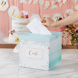 Geometric Floral Card Box