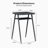 PURPLE LEAF Outdoor Bar Table Patio Dining Table Coffee Kitchen Breakfast Bistro Pub Bar Table for Patio Poolside
