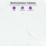 PURPLE LEAF Outdoor Bar Table Patio Dining Table Coffee Kitchen Breakfast Bistro Pub Bar Table for Patio Poolside