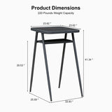 PURPLE LEAF Outdoor Bar Table Patio Dining Table Coffee Kitchen Breakfast Bistro Pub Bar Table for Patio Poolside