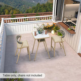 PURPLE LEAF Outdoor Bar Table Patio Dining Table Coffee Kitchen Breakfast Bistro Pub Bar Table for Patio Poolside