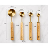 Mixora Gold Stainless Steel Measuring Cups Set