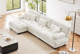 CLOUDIES 134" 3 Seater Sofa with 1 Ottoman