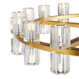 Anderson 36"D Chandelier // Crystal and Gold