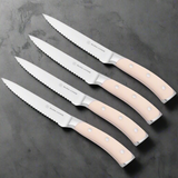 Elite Set of 4 Steak Knives - Cream