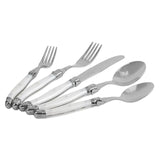 Wholesale Laguiole 20pc 18/10 Stainless-Steel Flatware, Pearl White