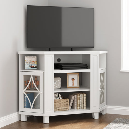Corner Tv Stands For Tvs Up To 55'', Media Console Table