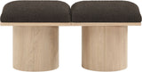 Pavilion - 2 Piece Modular Bench With Natural Base