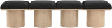 Pavilion - 4 Piece Modular Bench With Natural Base