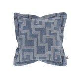 Indoor/Outdoor Puff Ottoman Cover & Cushion Syros Denim