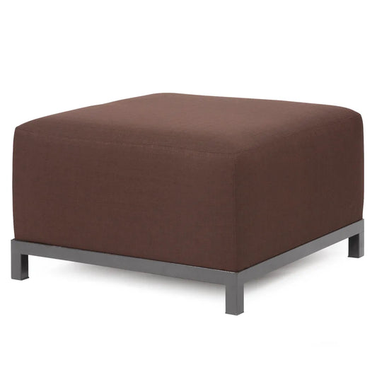 Axis Ottoman Sterling Chocolate Titanium Frame