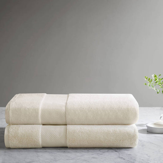 Turkish 600gsm Cotton 2-Piece Bathroom Sheet Set, Natural