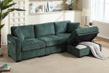 NARLO 97" 3-Seater Sofa with 1 Storage Ottoman