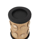 Robin Baron Winfield Wooden Candle Holder- Medium