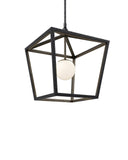 Denison Medium Black Outdoor Lantern