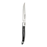 Au Nain Laguiole, Set of 4, Black Horn Steak Knives