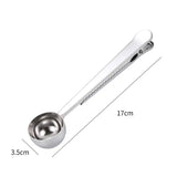 Stainless Steel Coffee Spoon With Bag Clip