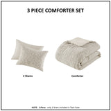 3-Piece Oversized Cotton Matelasse Comforter Set