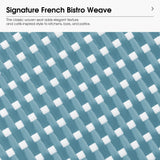 PURPLE LEAF Patio French Round Counter Stool Set of 2 Rattan Backless Stackable Barstools Aluminum Frame Footrest with Woven Wicker for Outdoor Kitchen Yard