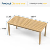 Acacia Outdoor Dining Table