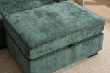 NARLO 97" 3-Seater Sofa with 1 Storage Ottoman