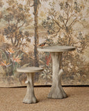 Faux Bois Medium Bird Bath