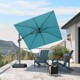 PURPLE LEAF Best Value Cantilever Patio Umbrella with Left-Right Tilt and 360° Swivel Outdoor Umbrellas