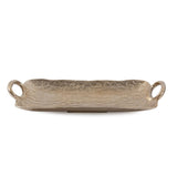 Hammered Organic Gold Aluminum Tray- Small