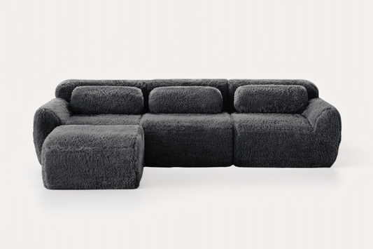 MELLOW 114" 3-Seater Sofa with 1 Ottoman