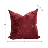 20 x 20 Pillow Pisani Ruby - Down Insert