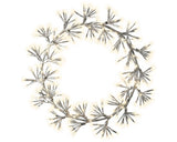 19" 300LED Warm White Silver Wreath