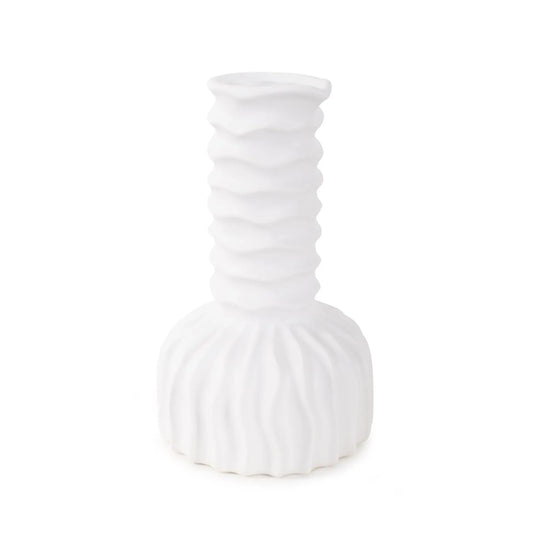 Herring Bulbous Abstract Vase- Tall