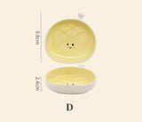 Ceramic Bread Shape Plate Creative Food Dish