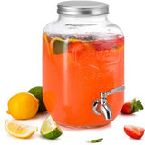 Kook 1 Gallon Glass Drink Dispenser with Spigot