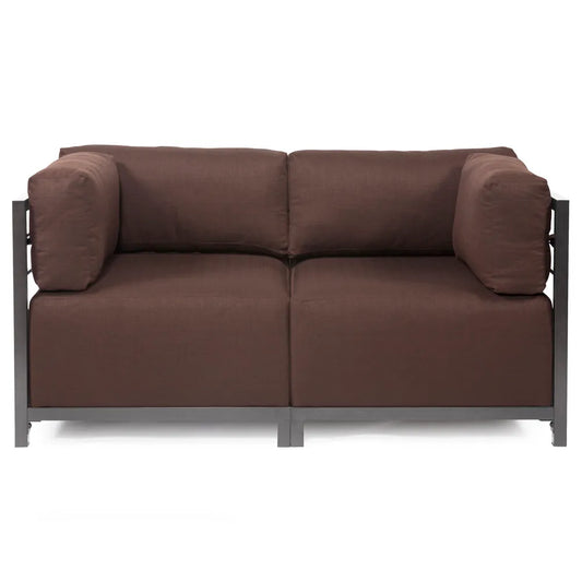 Axis 2pc Sectional Sterling Chocolate Titanium Frame