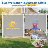 10' W X 8' H Outdoor Roller Shade with 95% Uv Protection