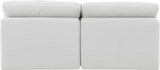 Indulge - Linen 2 Piece Modular Armless Sofa - White